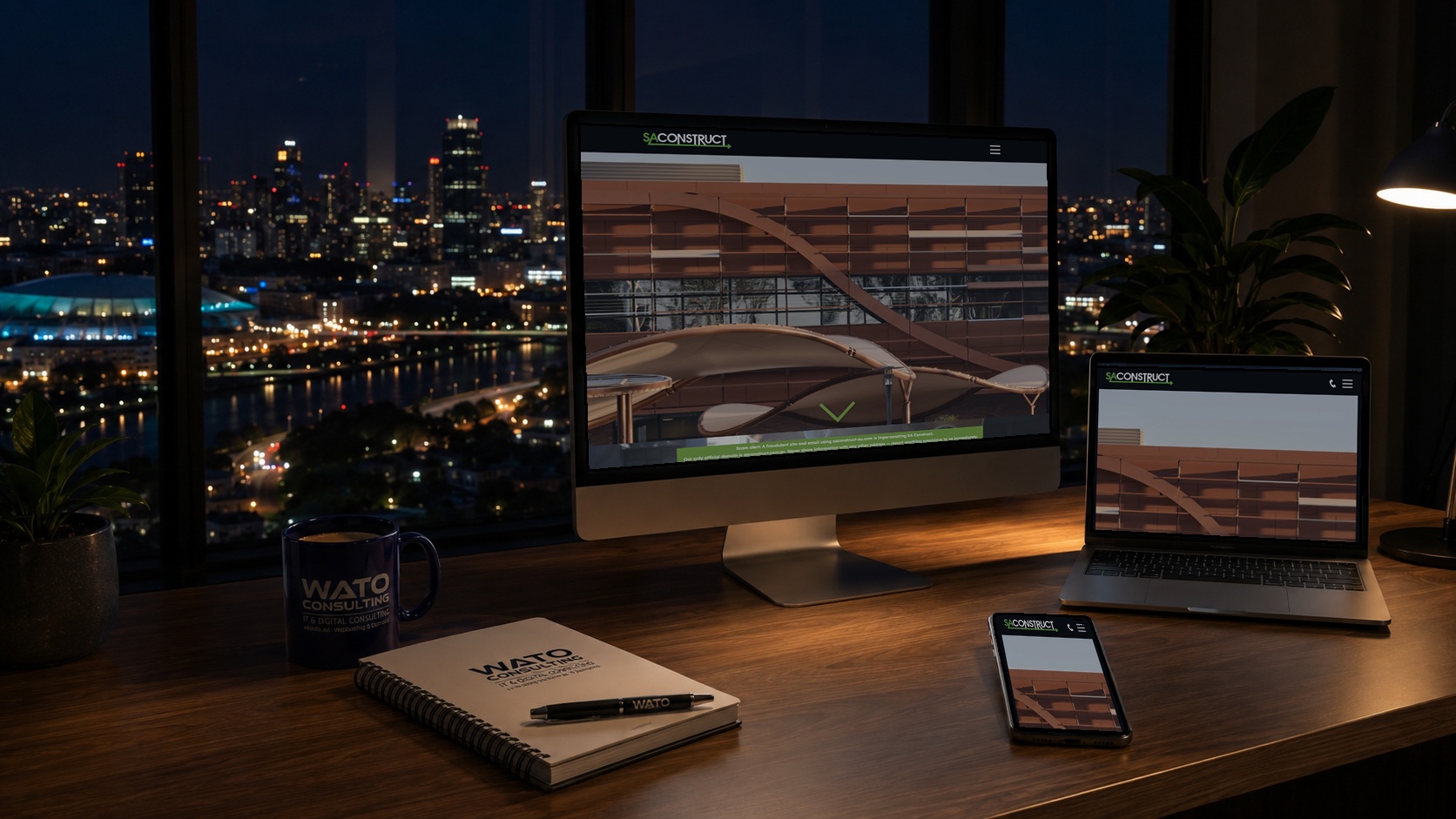 SA Construct: nighttime-office