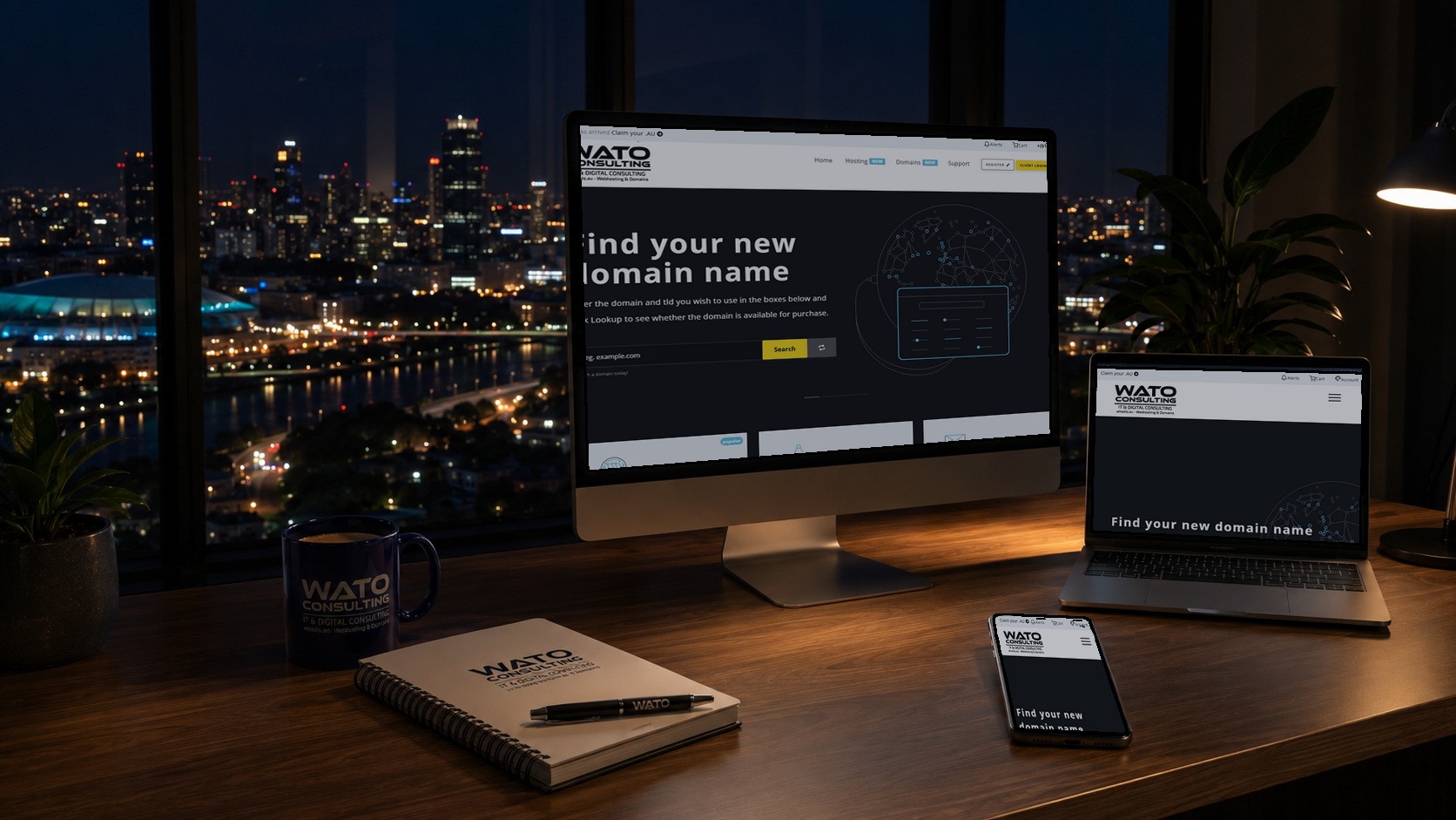 Whosts.au: nighttime-office